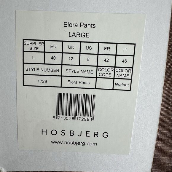 Hosbjerg x Free People Elora Metallic Walnut High Waist Split Hem Pants Size L - Picture 8 of 16